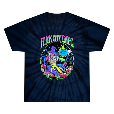 Retro Vibe Wizardly Putts Tie Dye T-Shirt