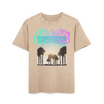 Retro Sunset Acid Washed Oversized Tee