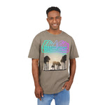 Retro Sunset Acid Washed Oversized Tee