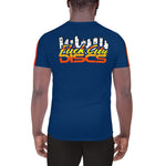 Flick City Blue Men's Athletic T-shirt