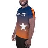 Gradient Blue to Orange Performance Shirt