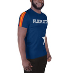 Flick City Blue Men's Athletic T-shirt